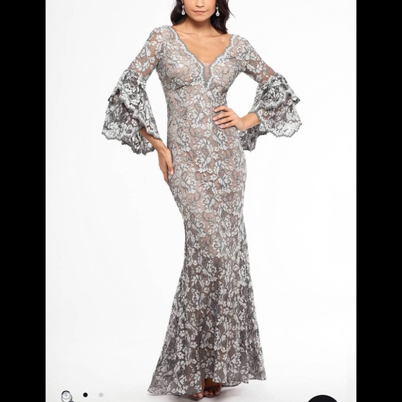 Betsy & Adam Dresses & Skirts - SOLD - NWT Betsy&Adam long lace v-neck, 12